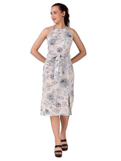BoheeWohee Women Dress | One Piece Dress for Women | Dresses for Women | Maxi Dress for Women | Dress | Midi Dress for Women | Midi Halter Neck Dress