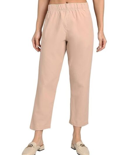 Alan Jones Clothing Women's Relaxed Fit Mid Rise Pants