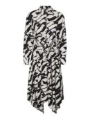 VERO MODA Women's Rayon Fit and Flare Midi Dress